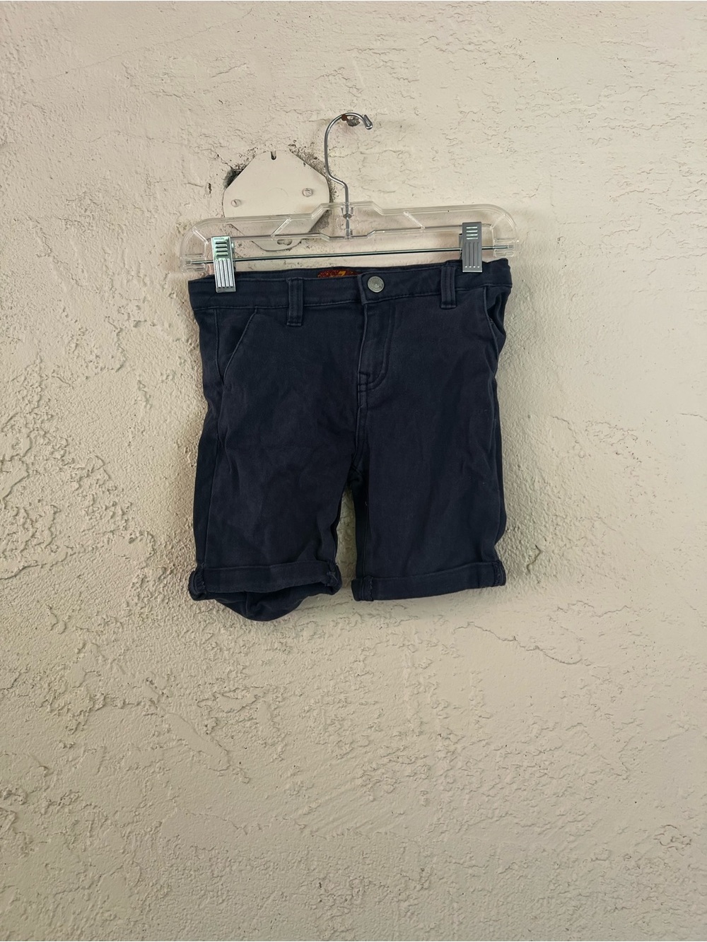 Dark Navy Rolled Hem Shorts kids 4t seven for all mankind